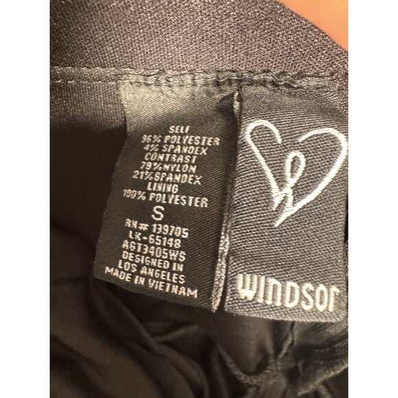 Windsor Women’s Size Small Formal Dress High Slit Black Strap Dress - Picture 12 of 16